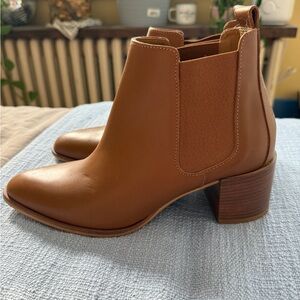 Everlane Classic Tan Ankle Boots